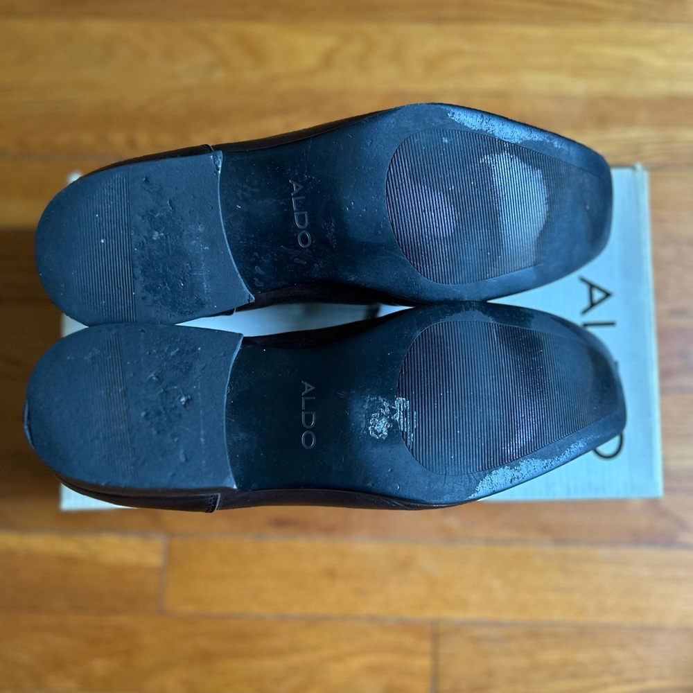 Men’s Aldo Brown Leather Oxford Shoes with Closed Lacing - Picture 5 of 13